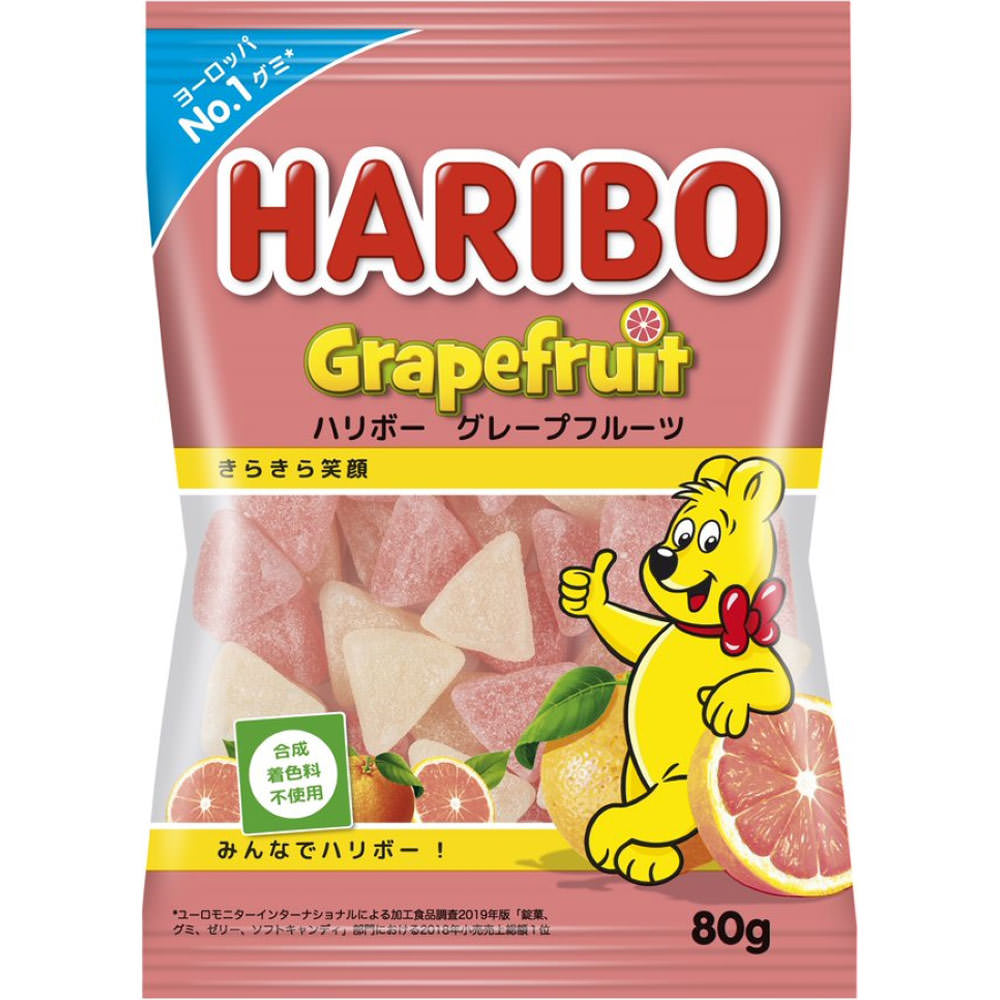 ハリボーグレープフルーツ 80g 三菱食品