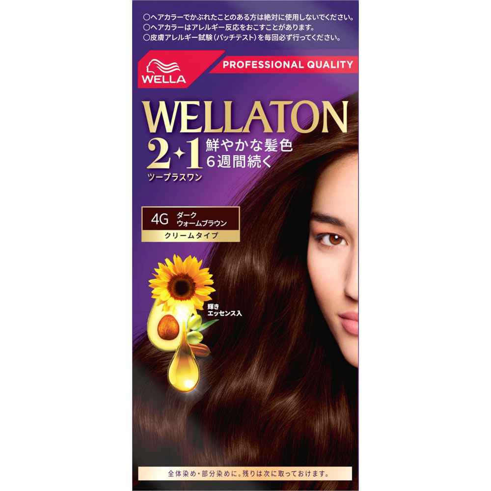 ウエラトーン ツープラスワン クリーム ４Ｇダークなウォームブラウン ６０ｇ＋６０ｍｌ Ｗｅｌｌａ　ＡＧ (医薬部外品)