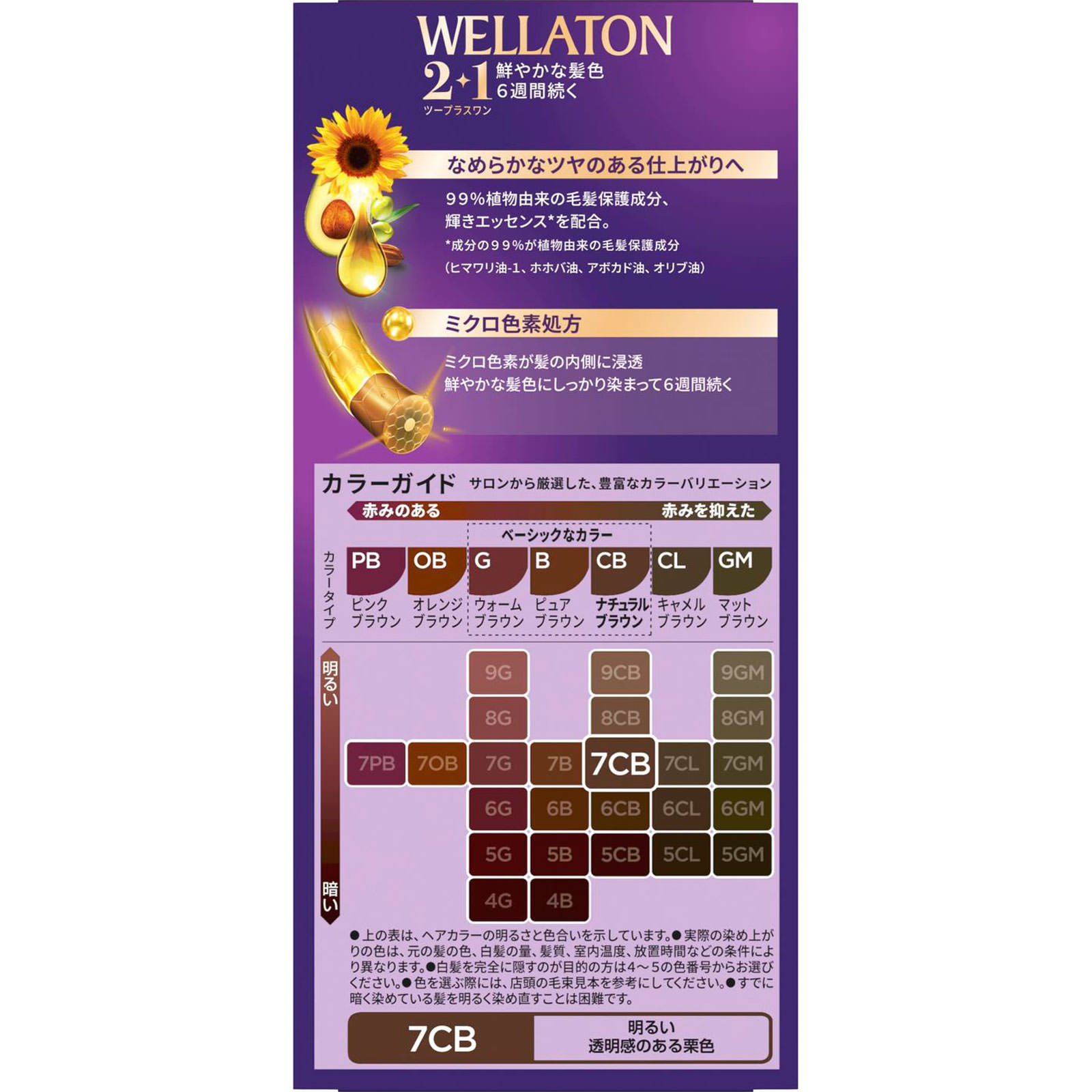 ウエラトーン ツープラスワン クリーム ７ＣＢ明るいナチュラルブラウン ６０ｇ＋６０ｍｌ Ｗｅｌｌａ　ＡＧ (医薬部外品)