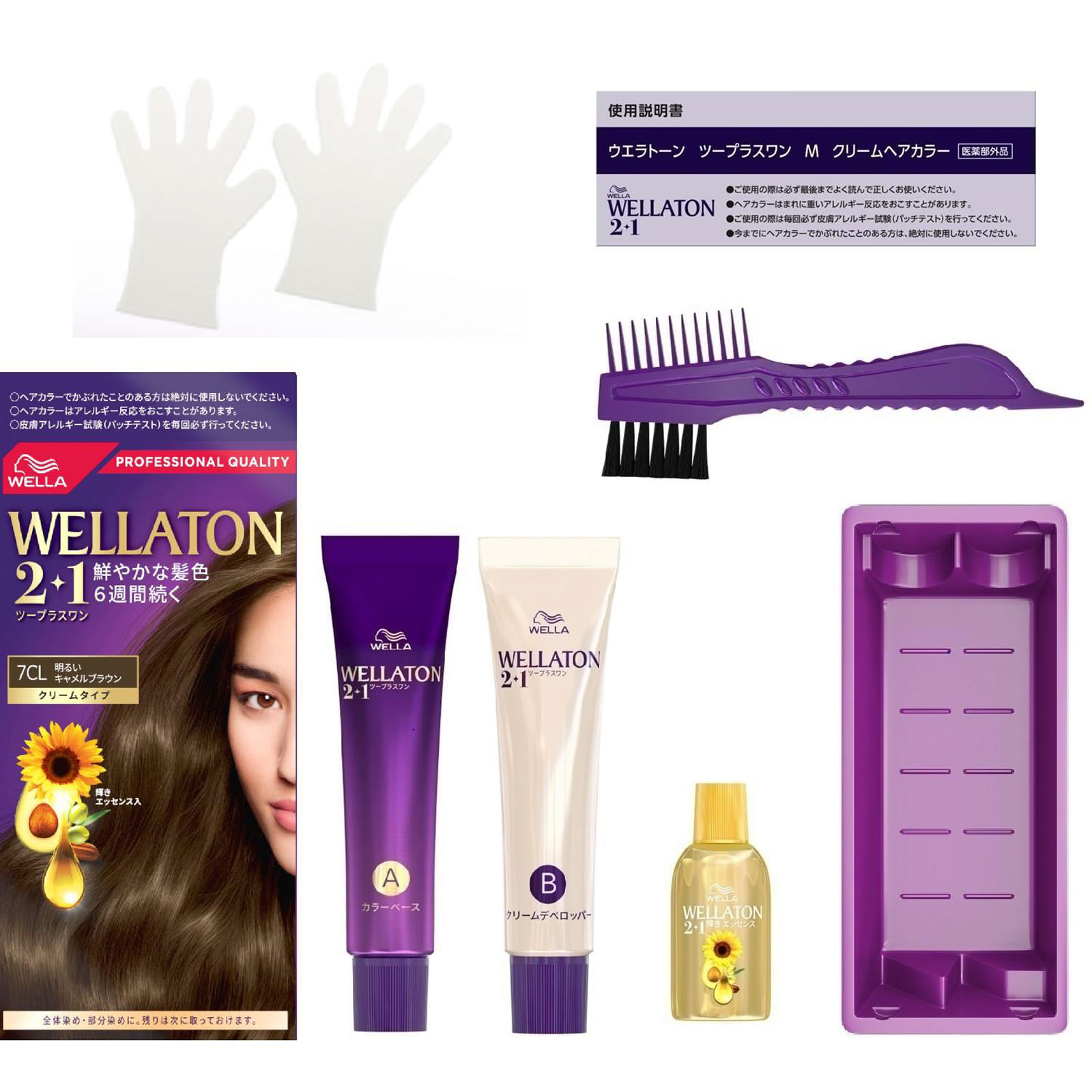 ウエラトーン ツープラスワン クリーム ７ＣＬ明るいキャメルブラウン ６０ｇ＋６０ｍｌ Ｗｅｌｌａ　ＡＧ (医薬部外品)