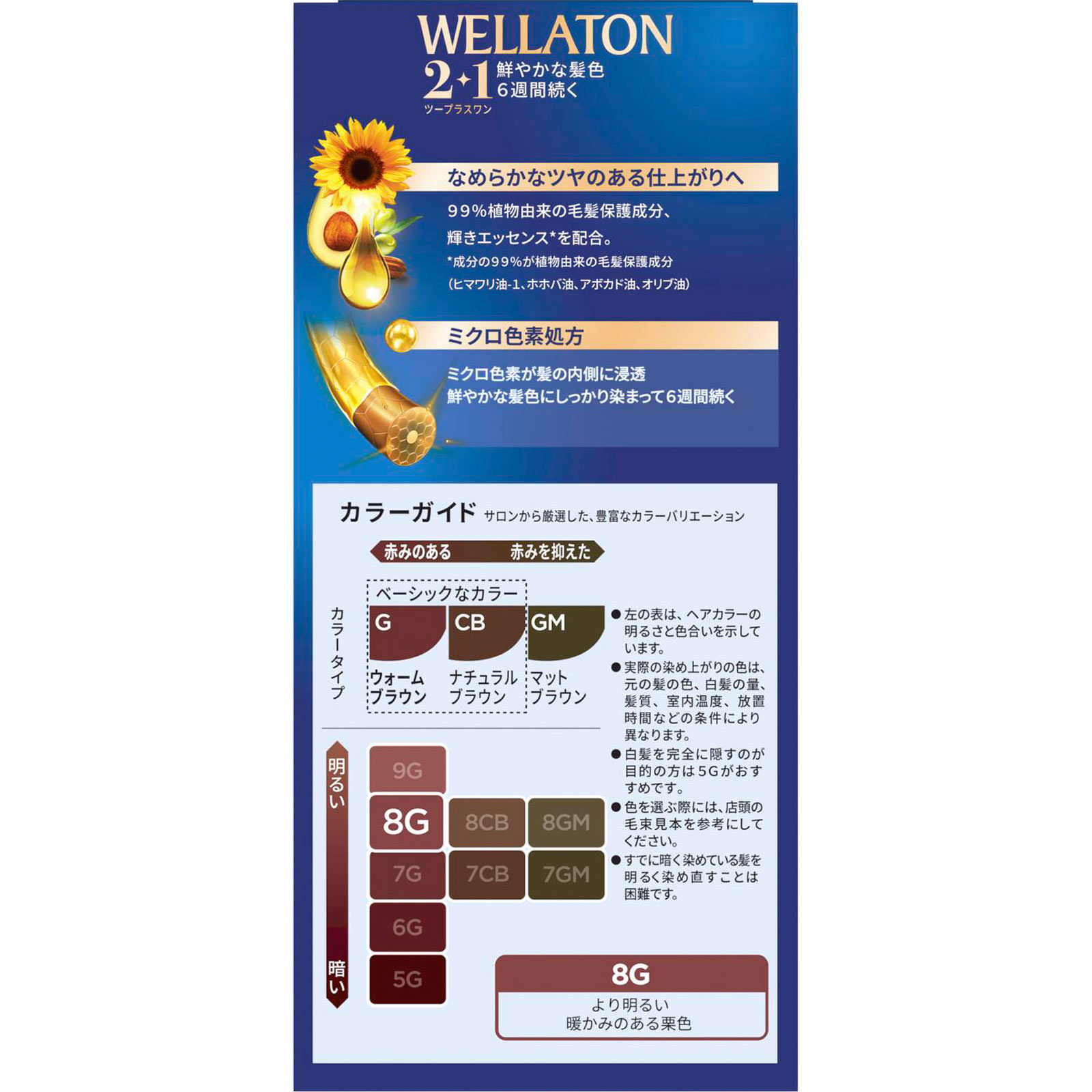 ウエラトーン ツープラスワン 液状 8G より明るいウォームブラウン ４３ｇ＋８６ｍｌ Ｗｅｌｌａ　ＡＧ (医薬部外品)