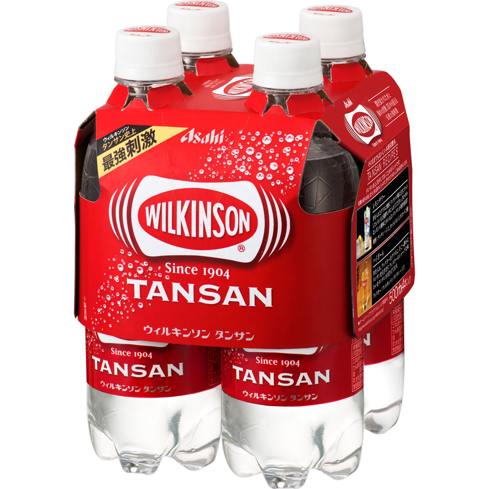 ウィルキンソン タンサン ５００ｍｌ×４ アサヒ飲料