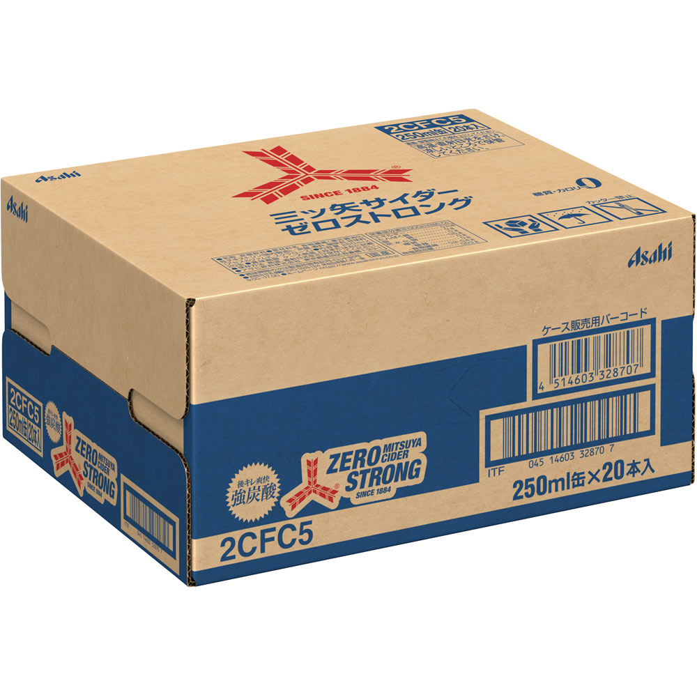 三ツ矢サイダー ゼロストロング 缶ケース ２５０ＭＬ×２０ アサヒ飲料