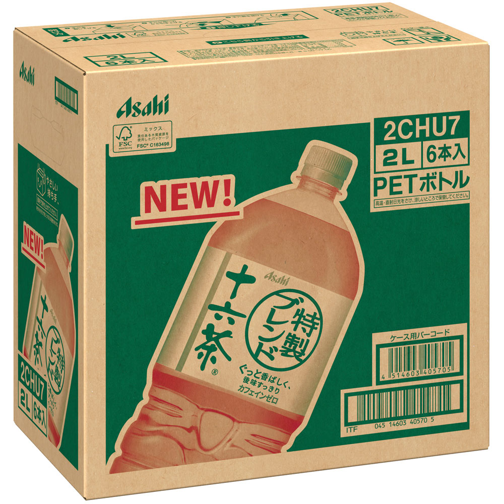 十六茶　ケース ２Ｌ×６ アサヒ飲料