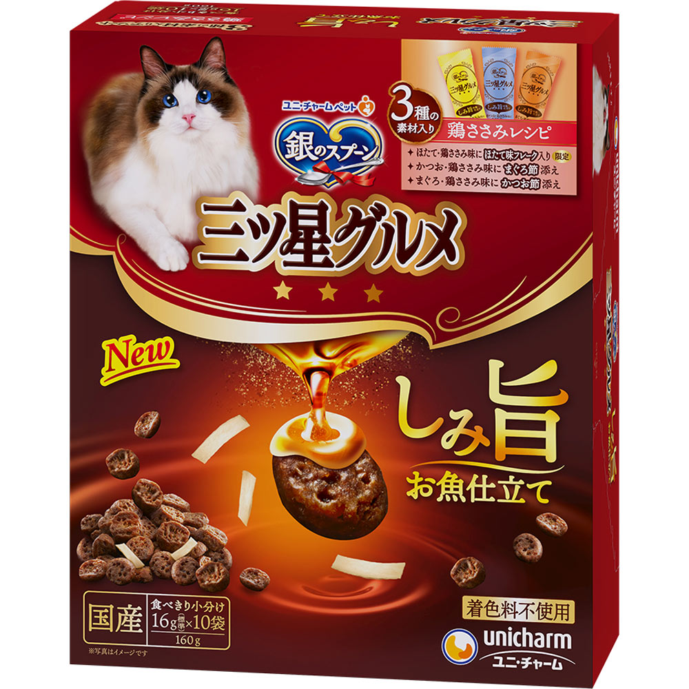 三ツ星グルメ つぶリッチ 3種のお魚味アソート 108g×30袋（540本） 三ツ星グルメ つぶリッチ 3種のお魚味アソート 108g×30袋（540
