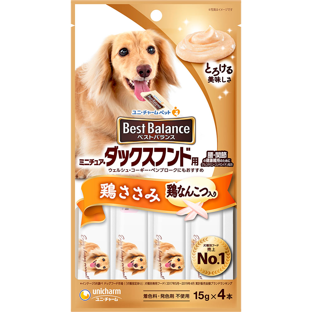 ベストバランスおやつ ミニチュア・ダックスフンド用 鶏ささみ ６０Ｇ ユニ・チャームペットケア