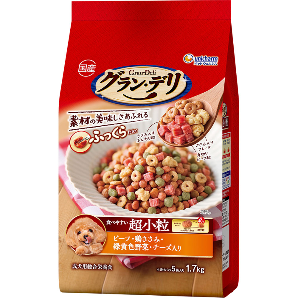 グラン・デリ ふっくら仕立て 超小粒 １．７ｋｇ ユニ・チャームペットケア