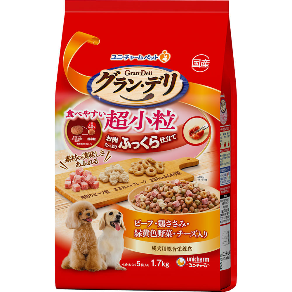 グラン・デリ ふっくら仕立て 超小粒 １．７ｋｇ ユニ・チャームペットケア
