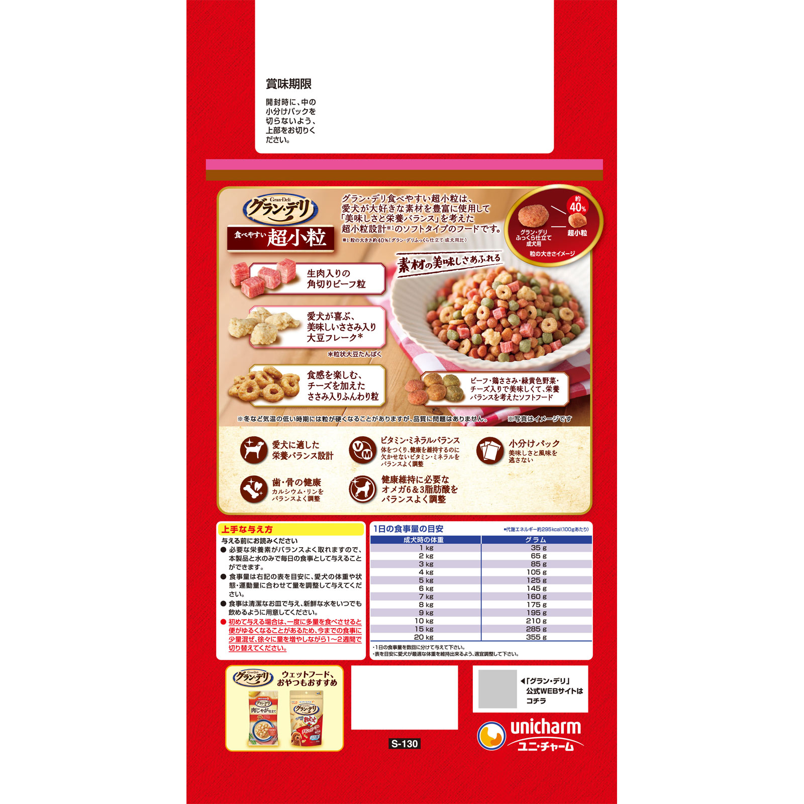 グラン・デリ ふっくら仕立て 超小粒 1.7kg ユニ・チャームペットケア