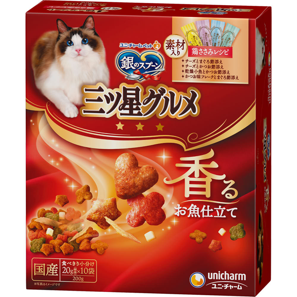 銀のスプーン 三ツ星グルメ４種の素材鶏ささみレシピ ２００ｇ ユニ・チャームペットケア