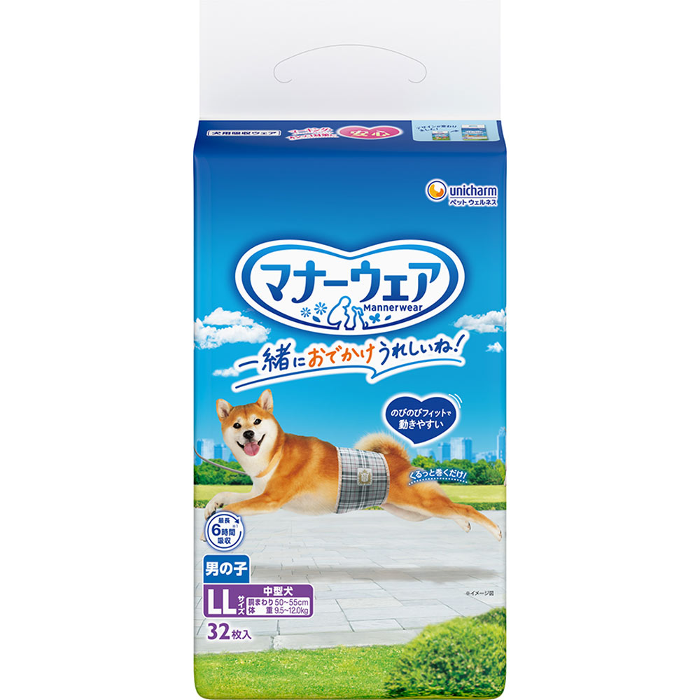 マナーウェア 男の子用 ＬＬ ３２枚 ユニ・チャームペットケア