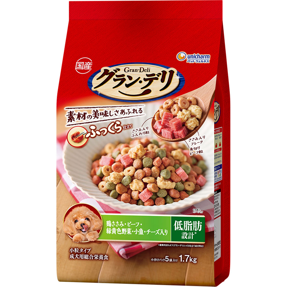 グラン・デリ ふっくら仕立て 低脂肪鶏ささみ １．７ｋｇ ユニ・チャームペットケア