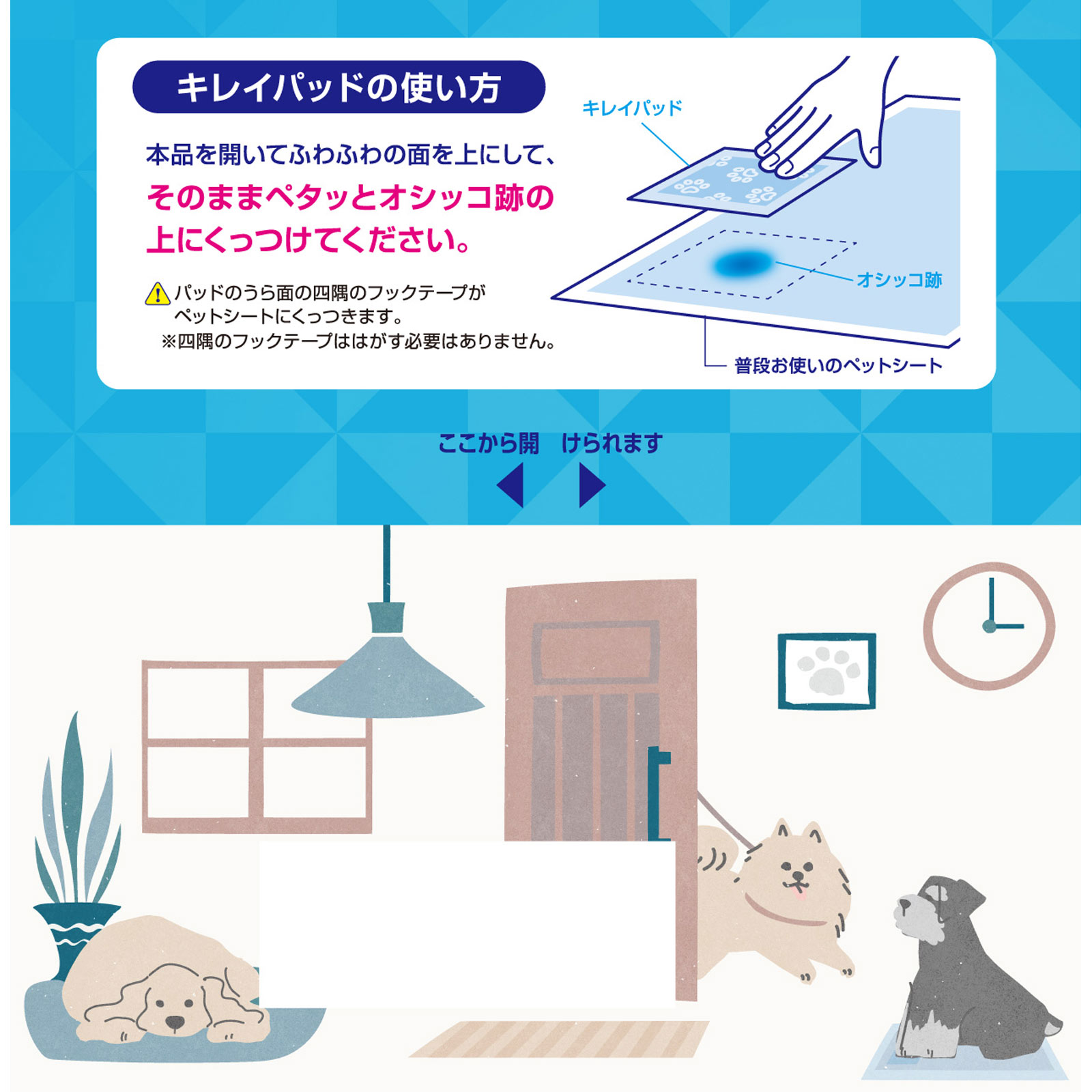 デオシートキレイパッドSサイズ 80枚 ユニ・チャームペットケア