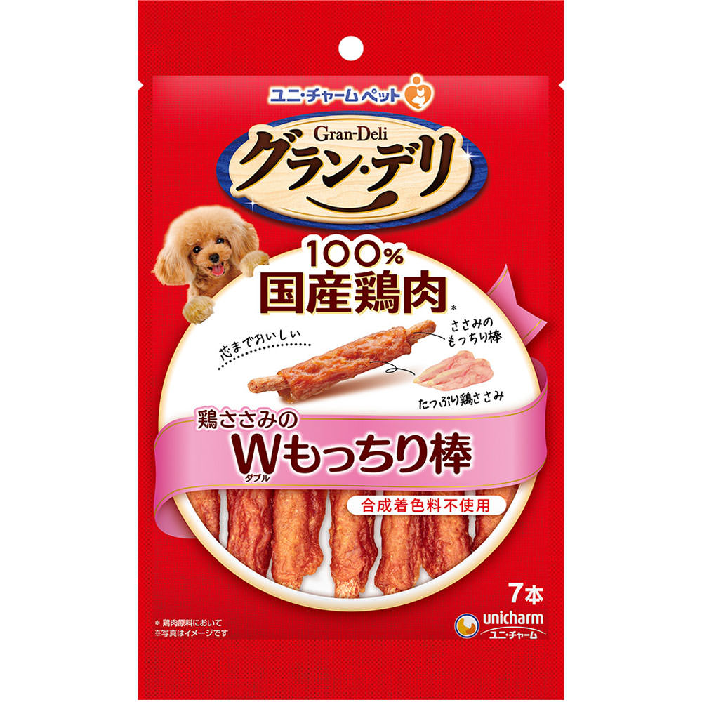 グラン・デリ　きょうのごほうび　鶏ささみのダブルもっちり棒 ７本 ユニ・チャームペットケア