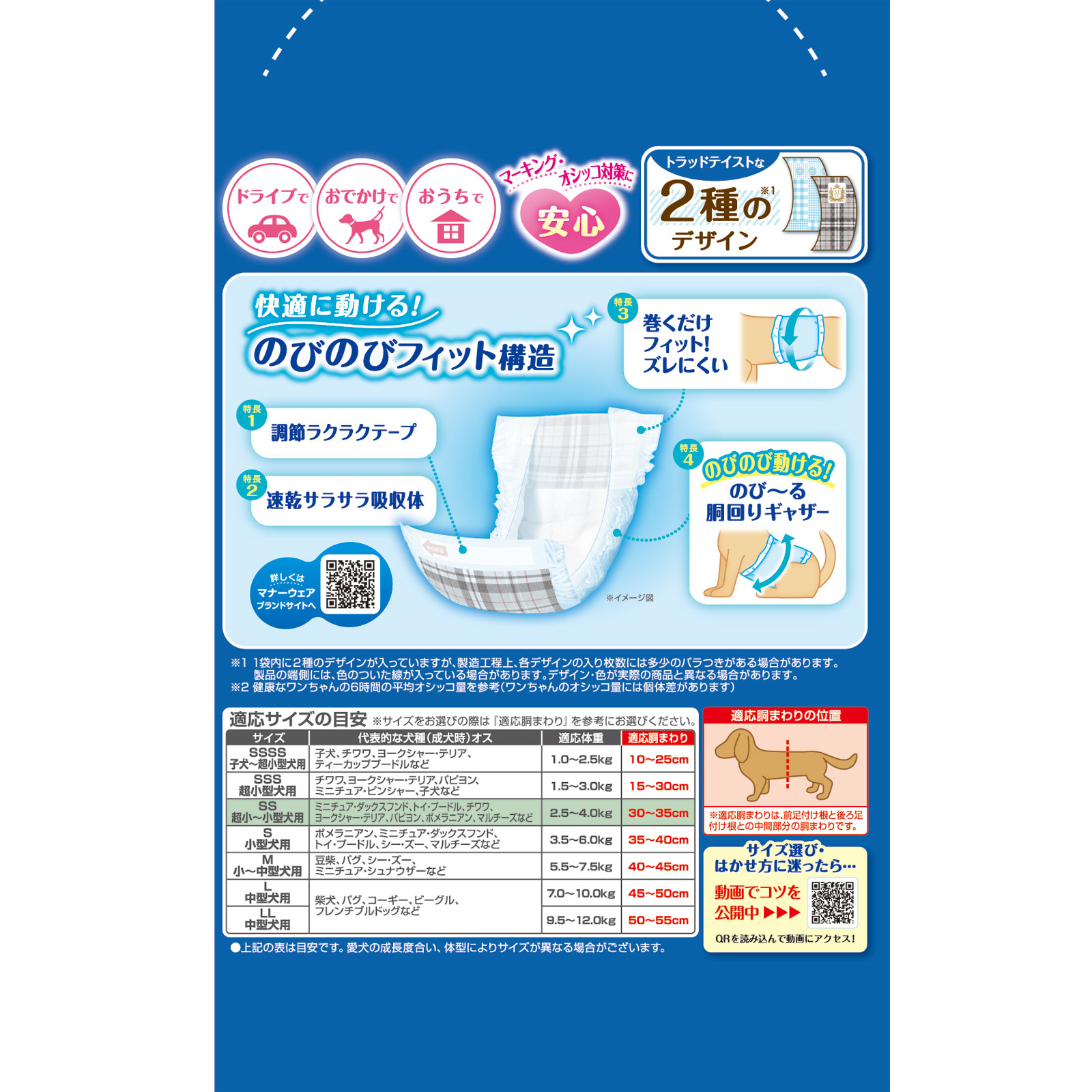 マナーウェア 男の子用SS ４８枚 ユニ・チャームペットケア