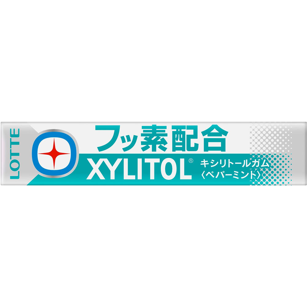 キシリトール＋フッ素＜ペパーミント＞ １４粒 ロッテ