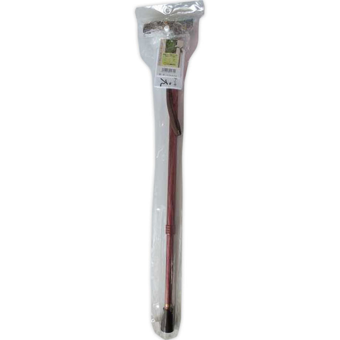 ささえ伸縮ステッキ 木目柄 ひまわり