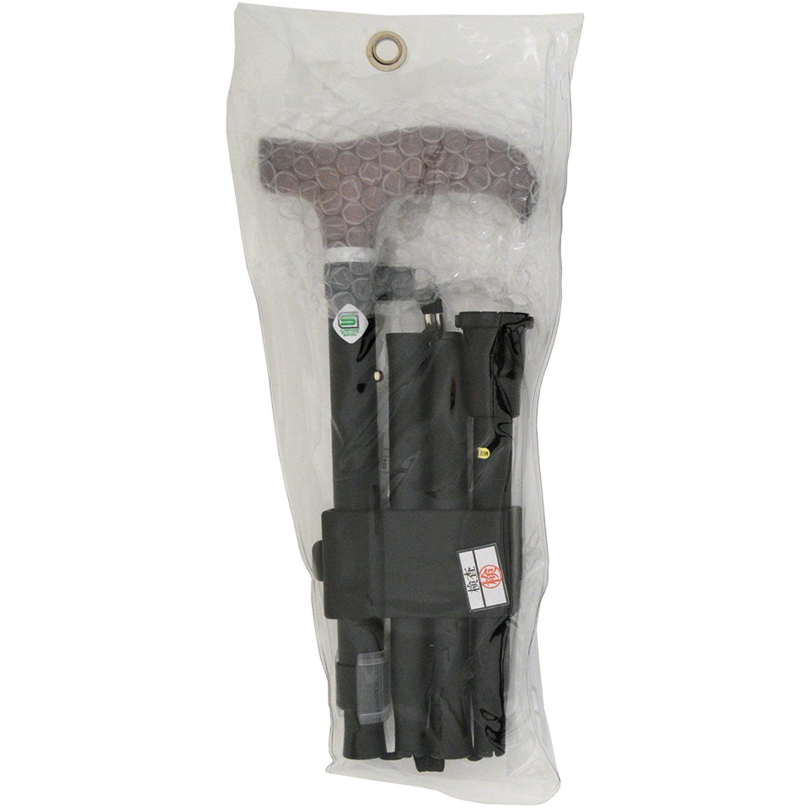 ささえ4つ折伸縮ステッキ VP09400 BK単色 ひまわり