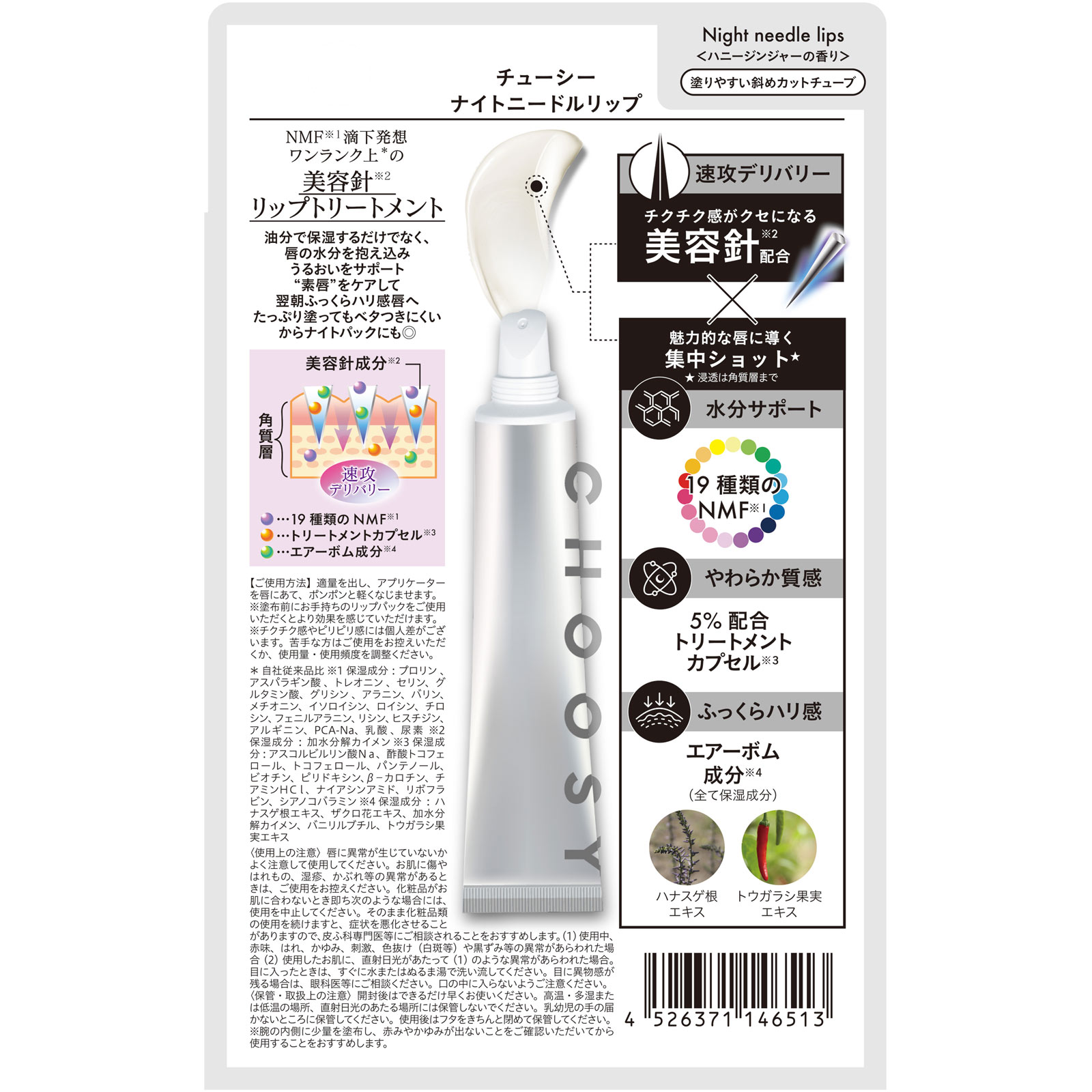チューシー　ナイトニードルリップ １５ｇ サンスマイル