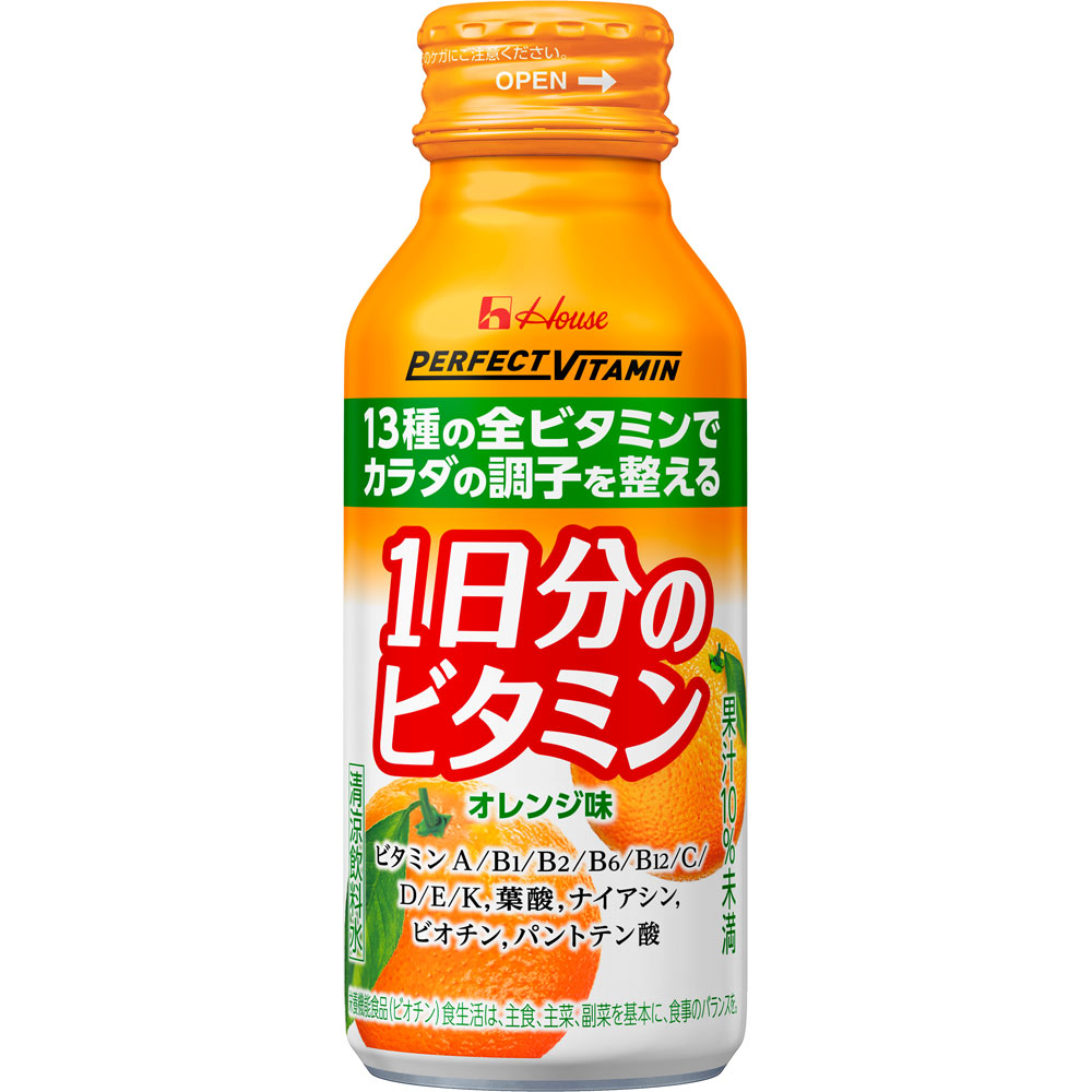 PERFECT VITAMIN 1日分のビタミン オレンジ味 １２０ｍｌ×６ ハウスウェルネスフーズ