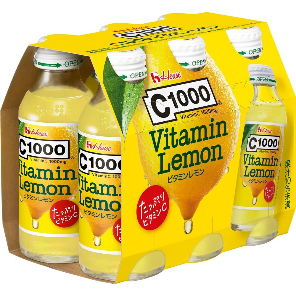 C1000 ビタミンレモン 140ml×6 ハウスウェルネスフーズ