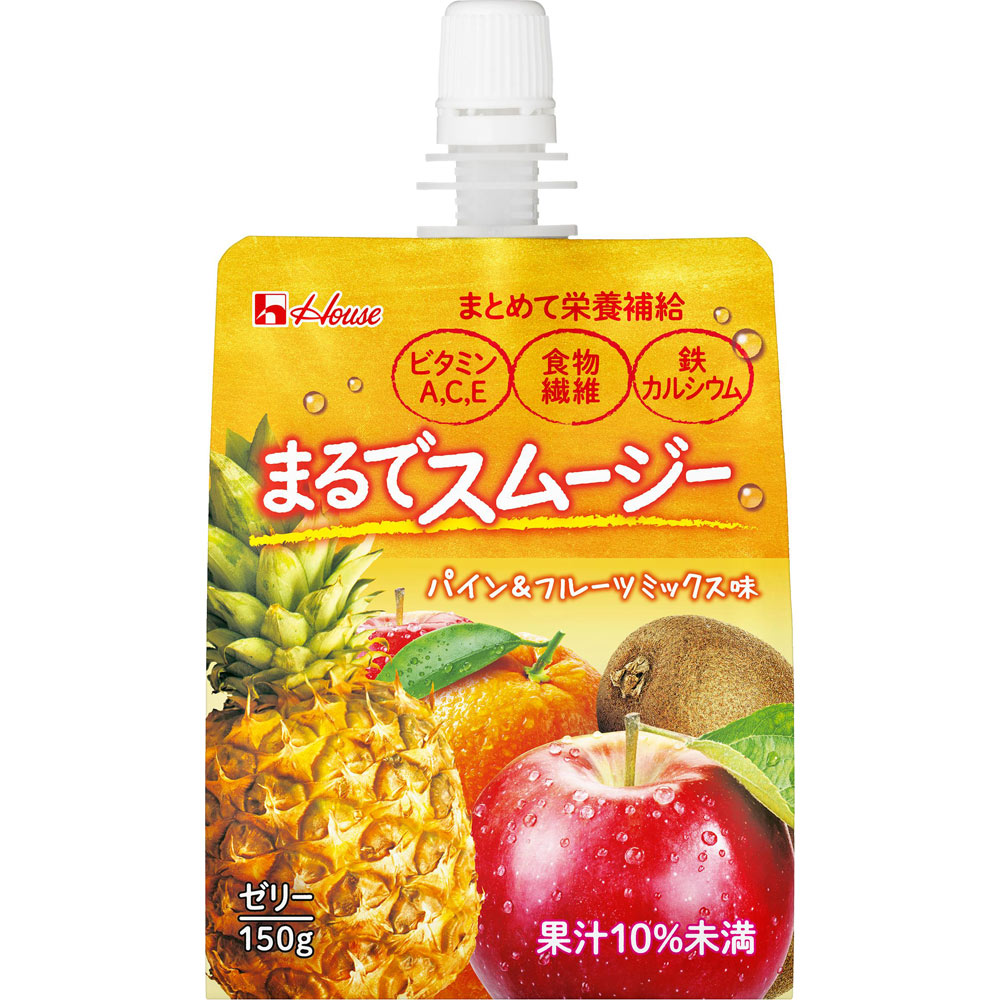 まるでスムージー パイン＆フルーツミックス １５０ｇ×６ ハウスウェルネスフーズ