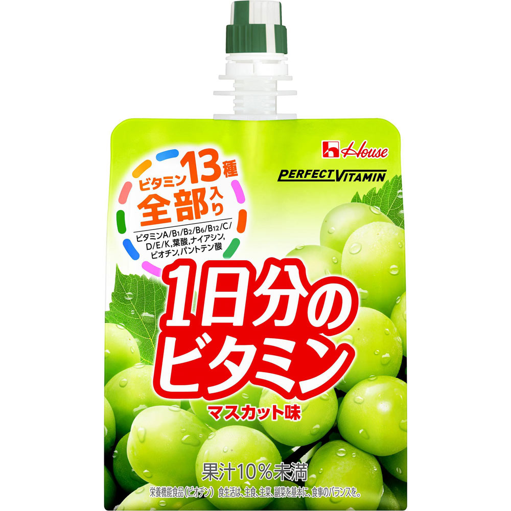 ＰＥＲＦＥＣＴ ＶＩＴＡＭＩＮ １日分のビタミンゼリー マスカット味 １８０ｇ ハウスウェルネスフーズ