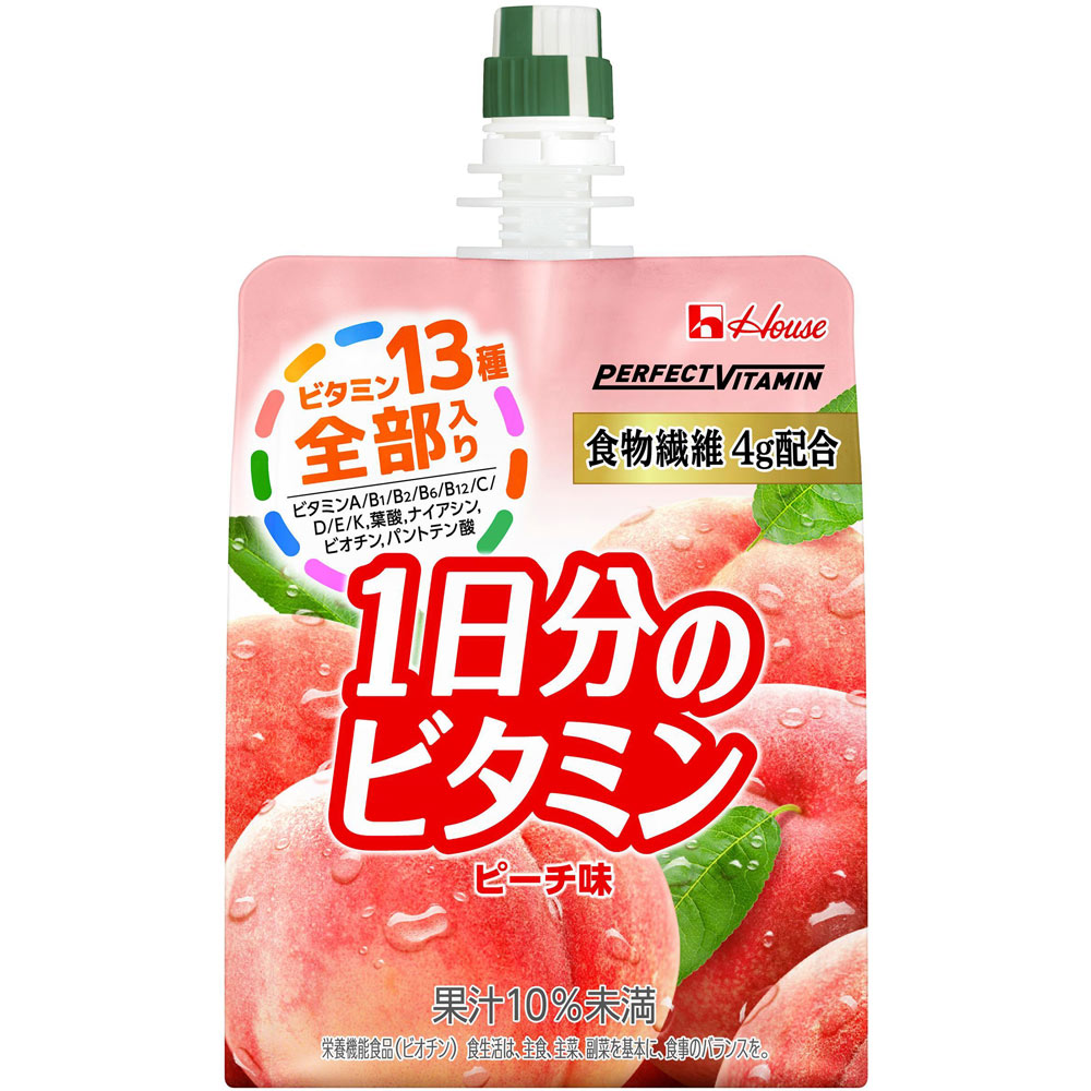 PERFECT VITAMIN 1日分のビタミンゼリー 食物繊維 180g ハウスウェルネスフーズ