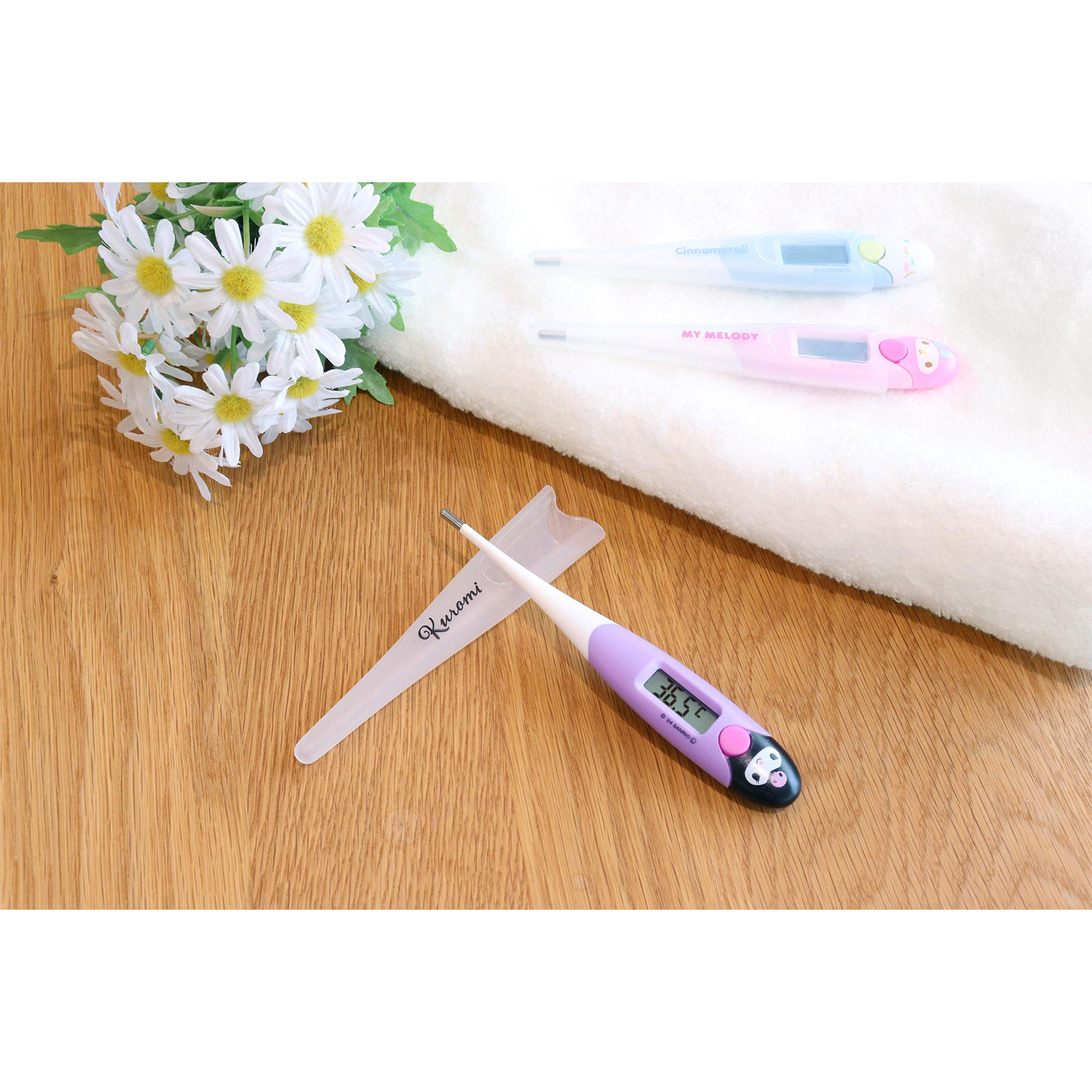 やわらかタッチ体温計 パープル ドリテック
