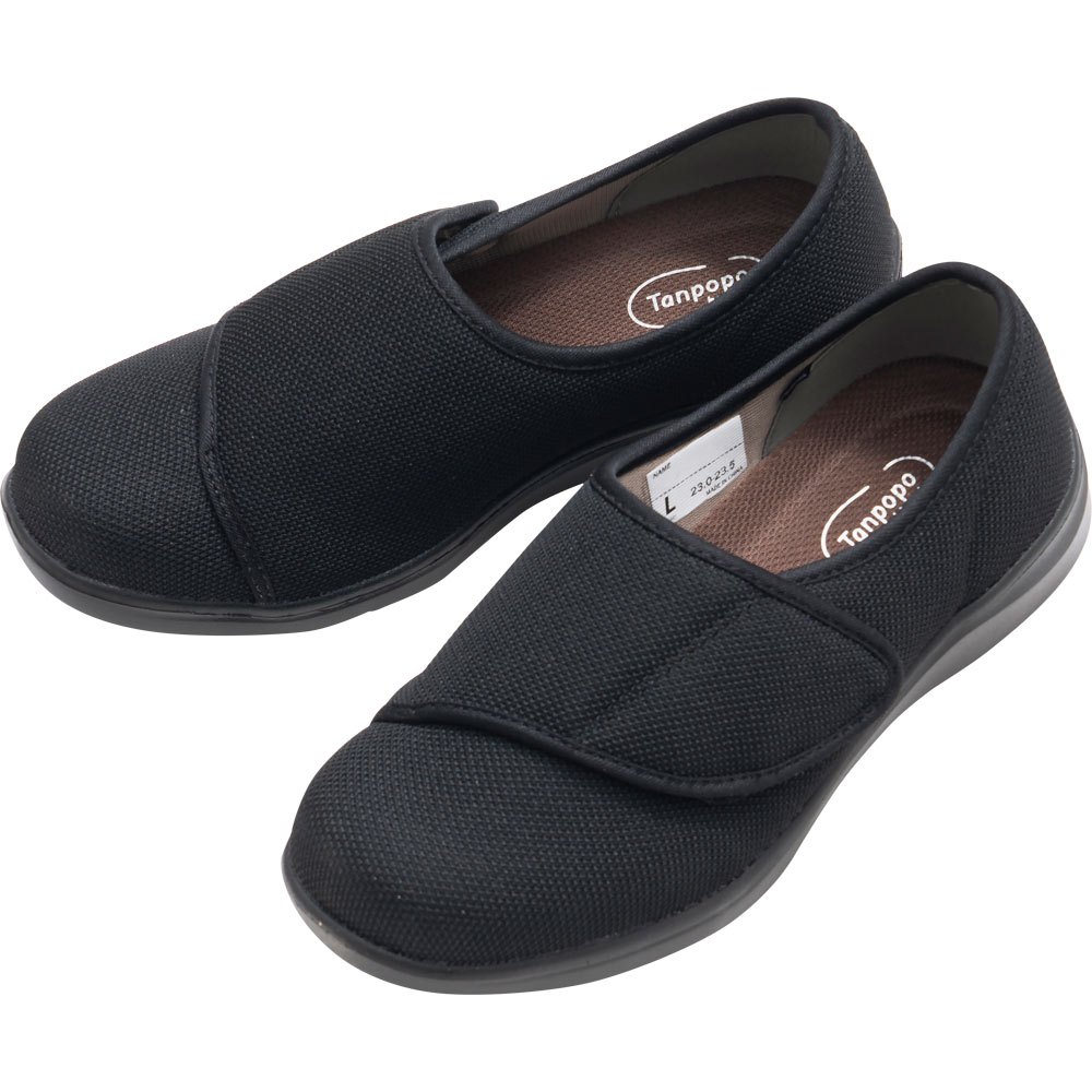 かるっふわっウォーク(ラメ)ブラック 婦人用L 徳武産業