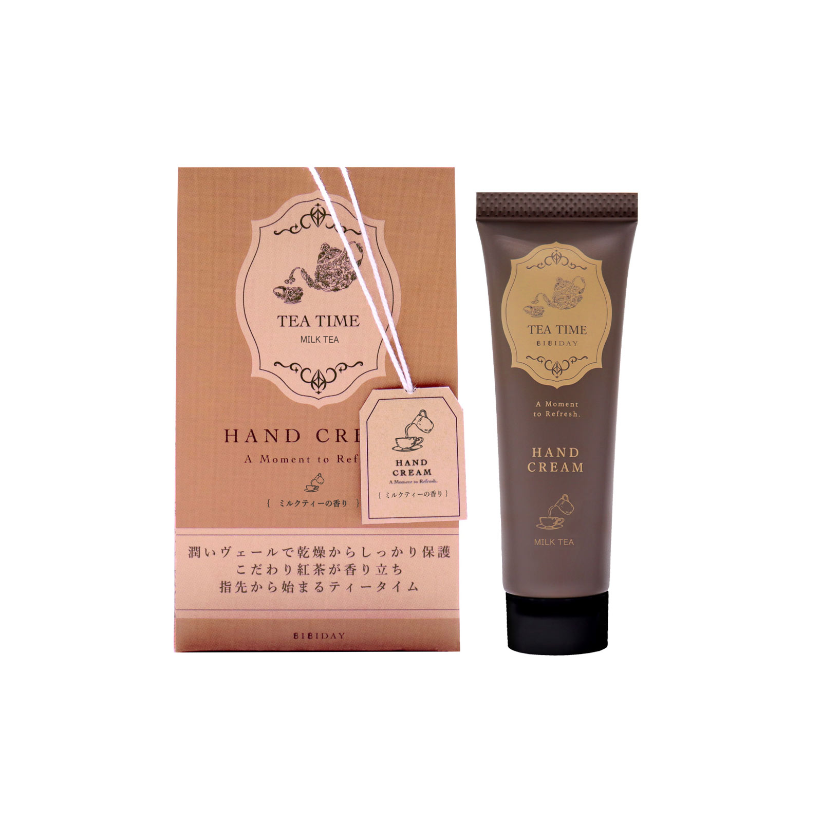 ＢＩＢＩＤＡＹ・Ｔｅａ　ｔｉｍｅ　ハンドクリーム　ミルクティーの香り ３０Ｇ ツーウェイワールド
