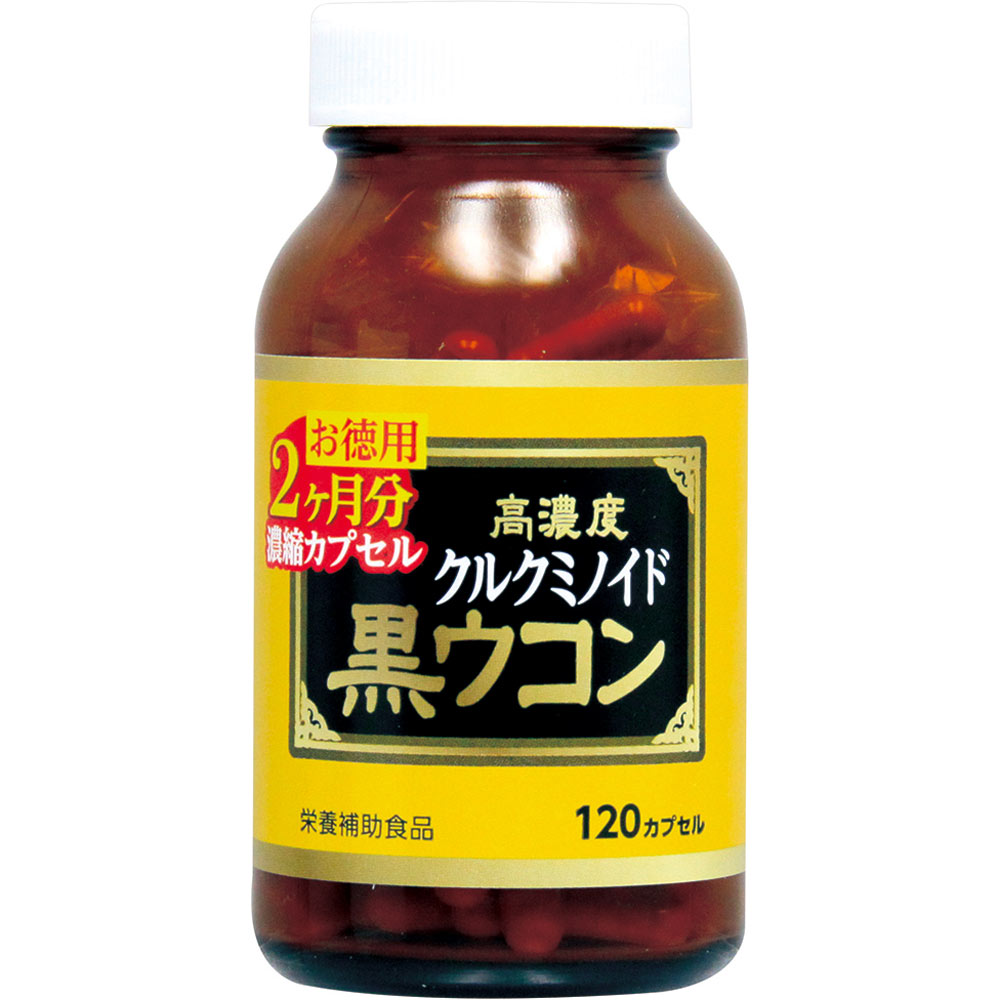国産 高濃度 黒ウコンカプセル １２０カプセル ウエルネスライフサイエンス