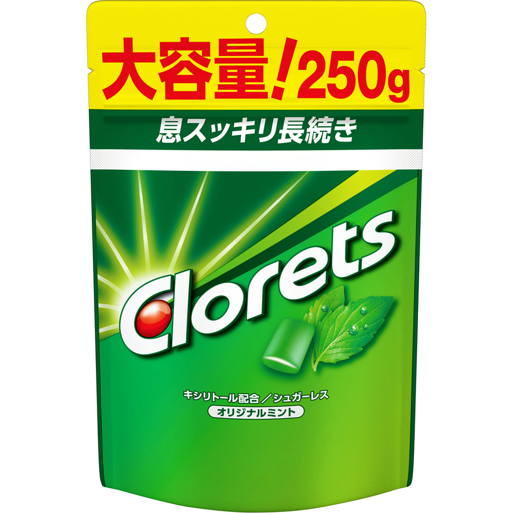 クロレッツXP オリジナルミント スタンドパウチ 250g モンデリーズ・ジャパン