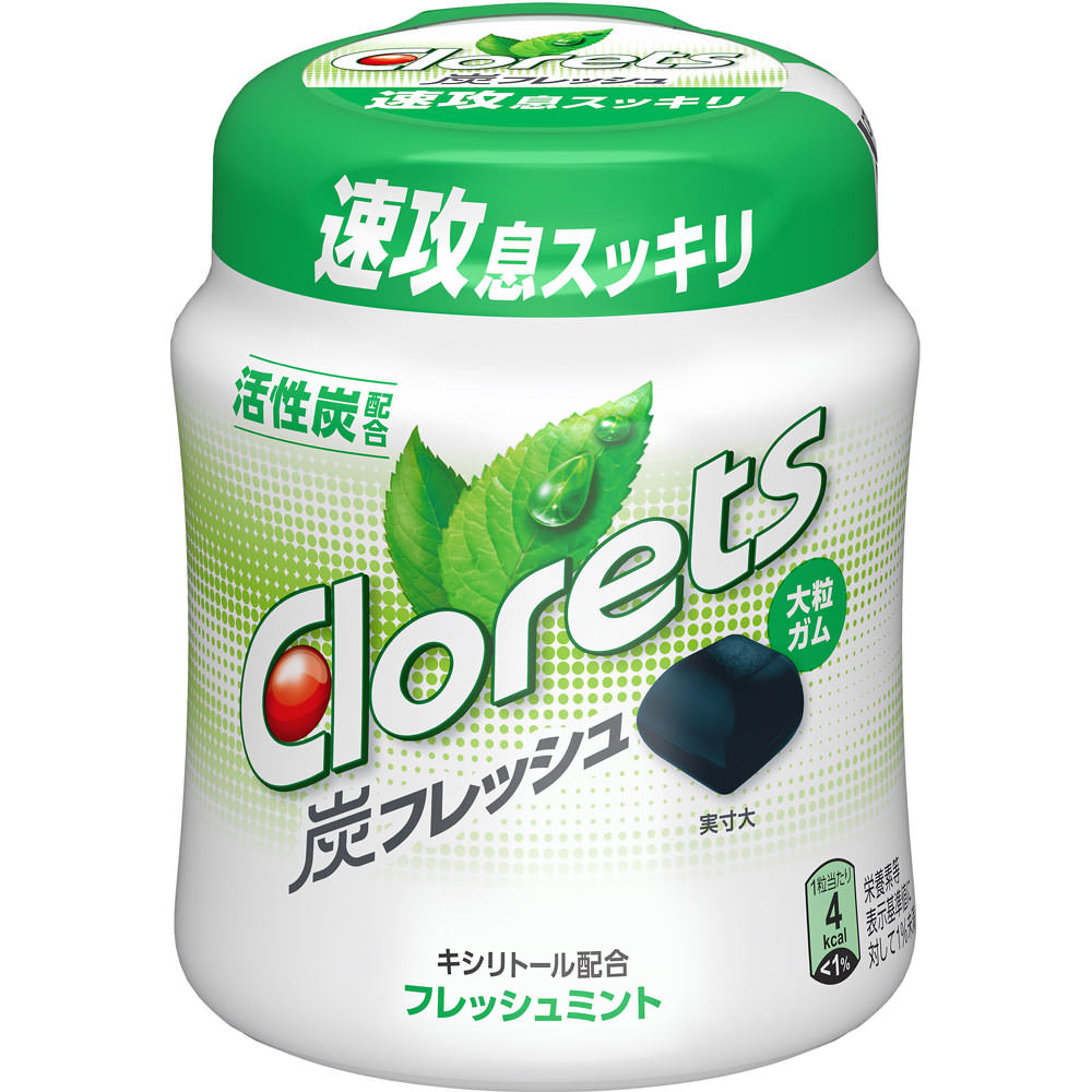 クロレッツ炭フレッシュ フレッシュミントボトル １１２ｇ モンデリーズ・ジャパン