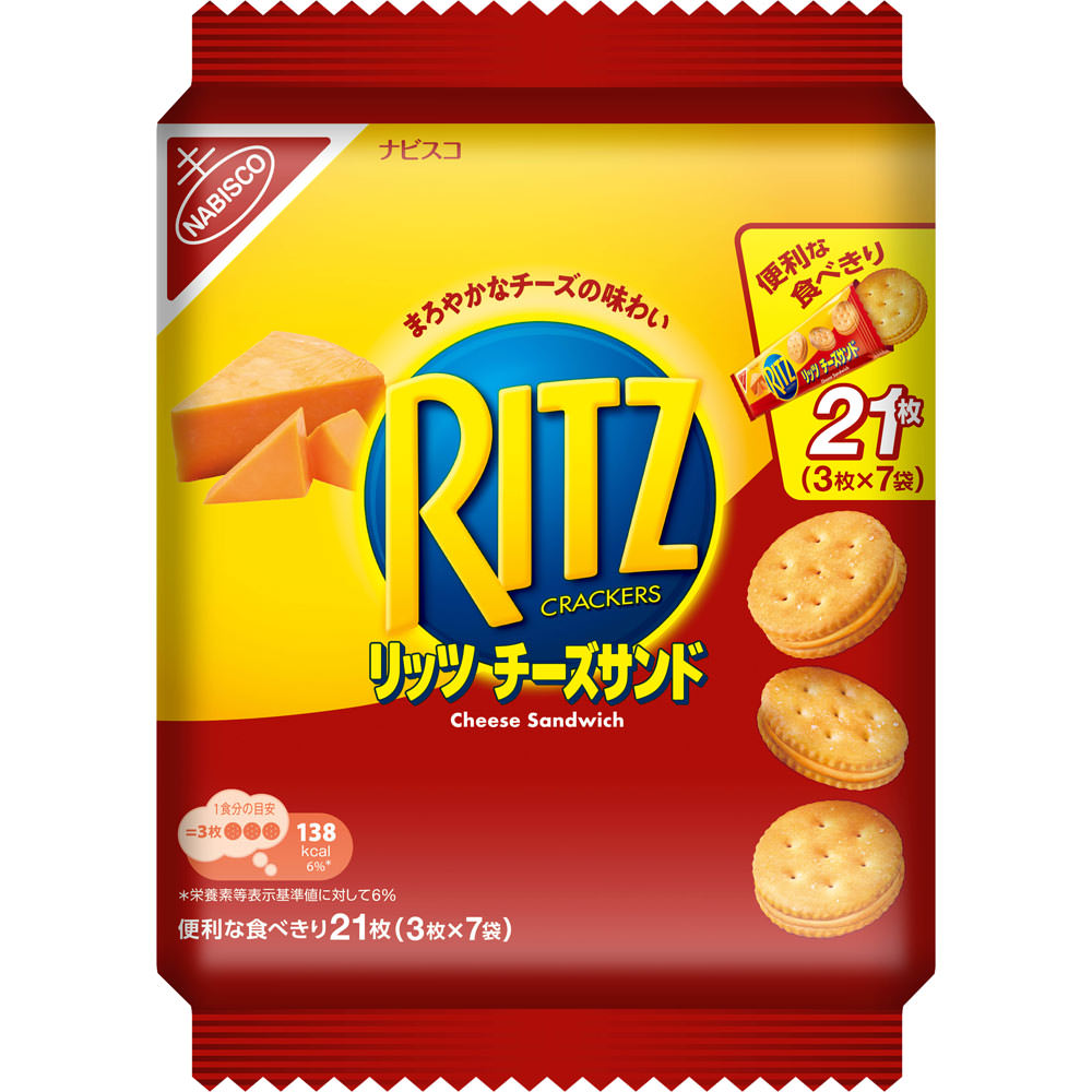 リッツ　ファミリーパック　チーズサンド １８７ｇ（７袋） モンデリーズ・ジャパン