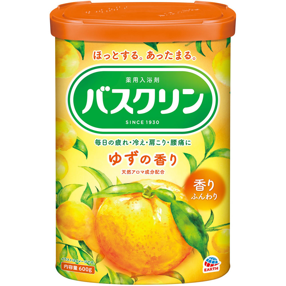バスクリン ゆずの香り 600g アース製薬 (医薬部外品)