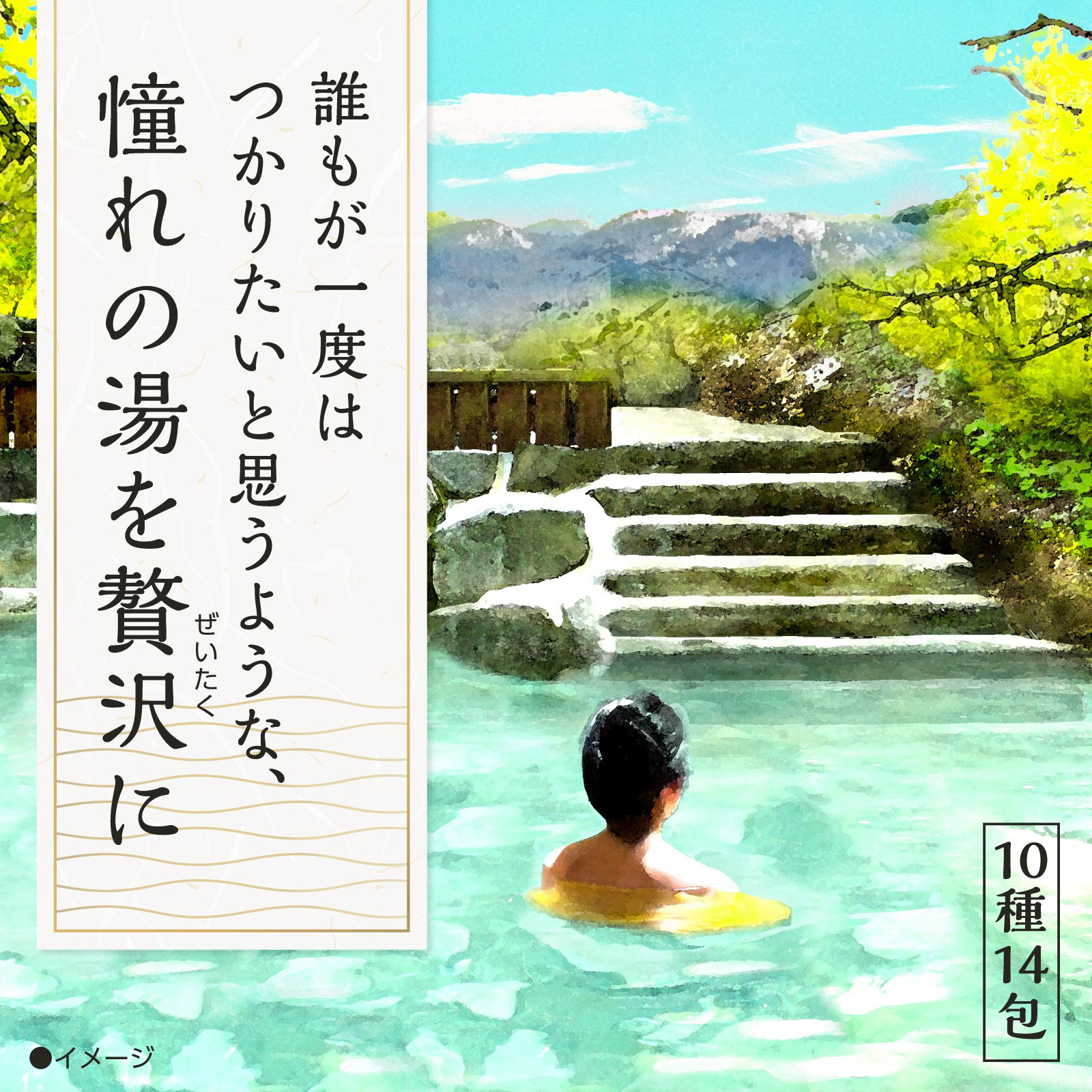 日本の名湯入浴剤 至福の贅沢 ３０ｇＸ１４包 アース製薬 (医薬部外品)
