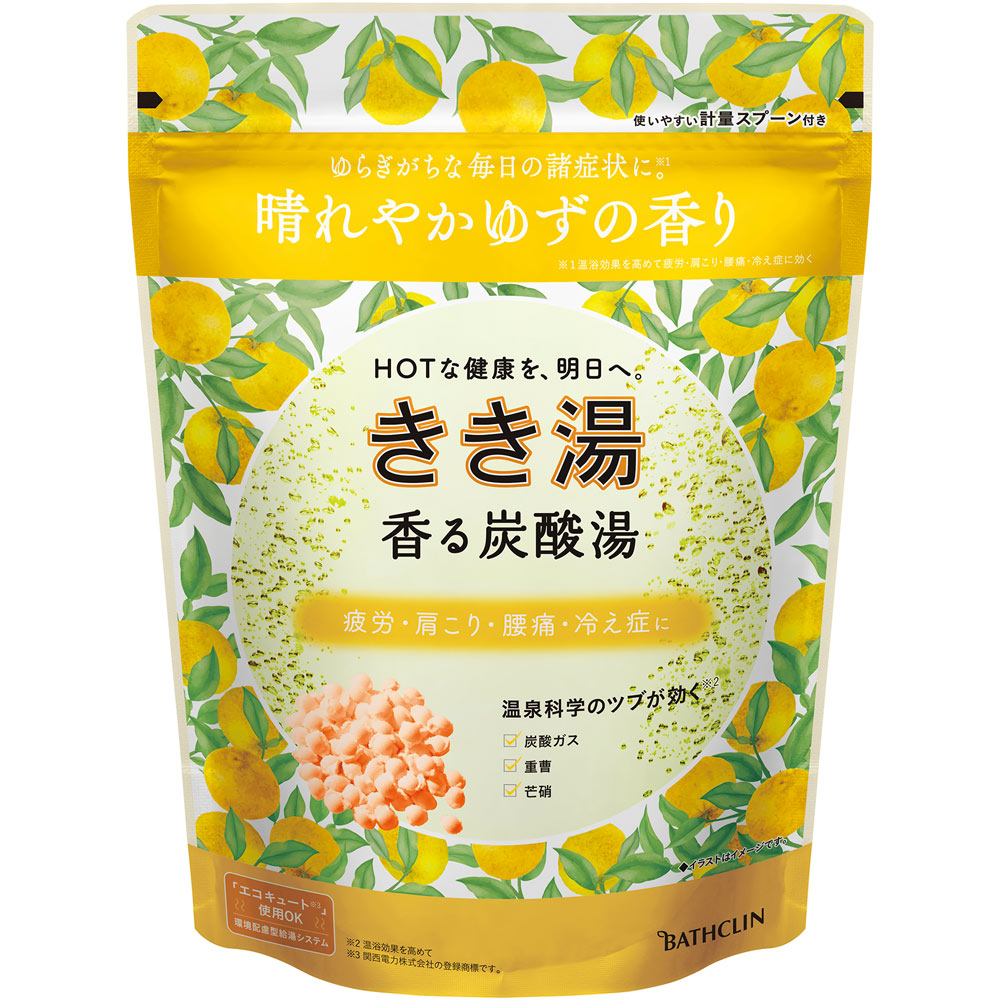 きき湯　香る炭酸湯　ゆずの香り ３６０ｇ アース製薬 (医薬部外品)