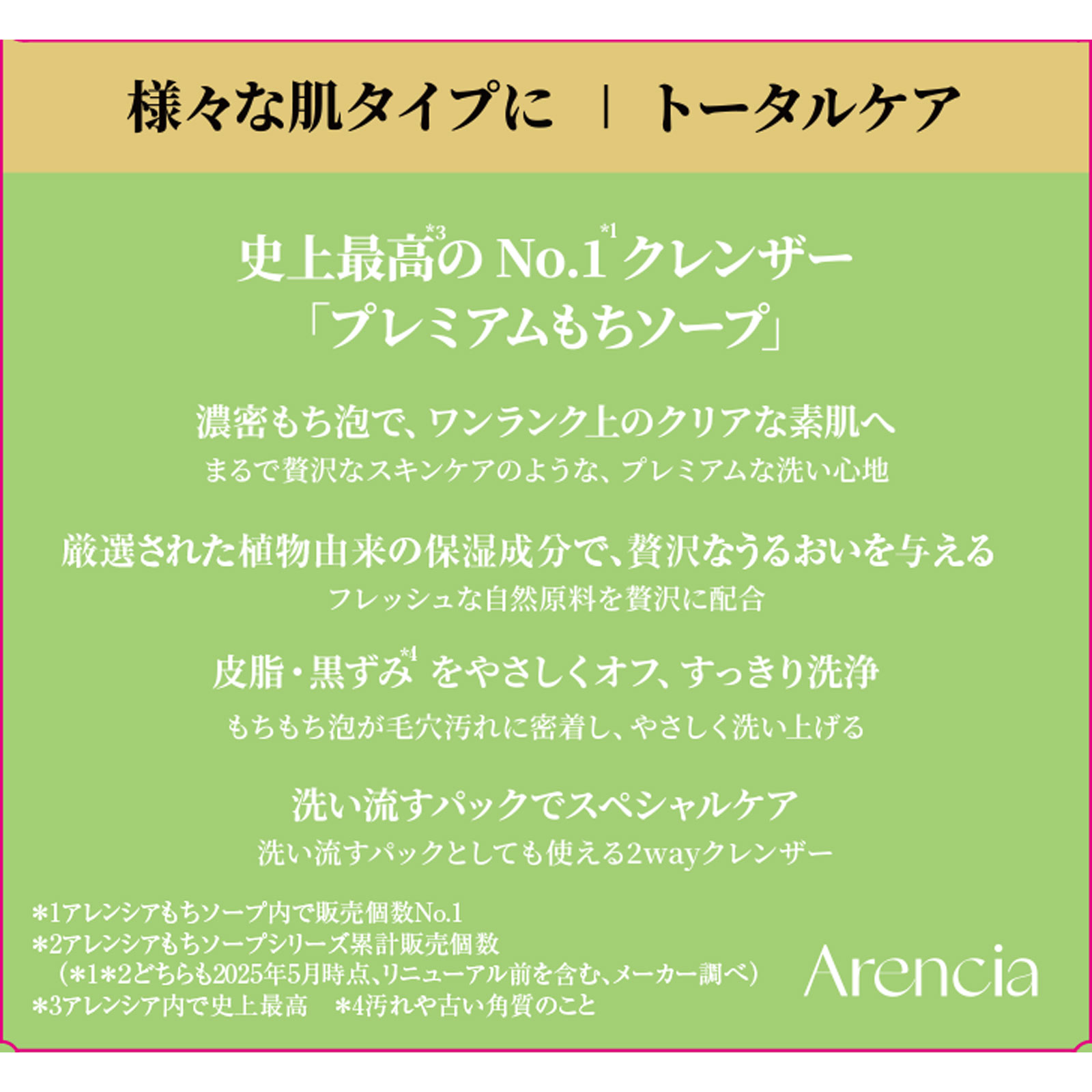 Arenciaプレミアムもち ソープ Rグリーン ５０ｇ アイケイ
