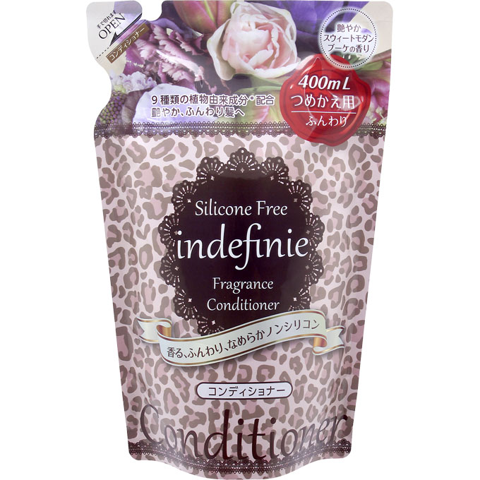 インディフィニ フレグランスコンディショナー（スウィートモダンブーケ） 詰替 ４００ｍｌ ドウシシャ