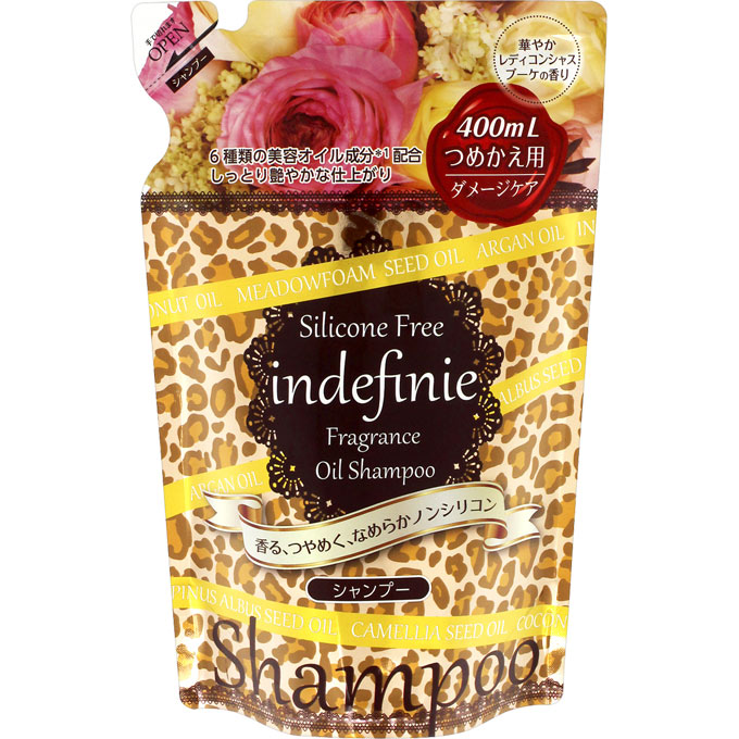 ＩＮＤＥＦＩＮＩＥ フレグランス オイルシャンプー 詰替 レディコンシャスブーケの香り ４００ｍｌ ドウシシャ