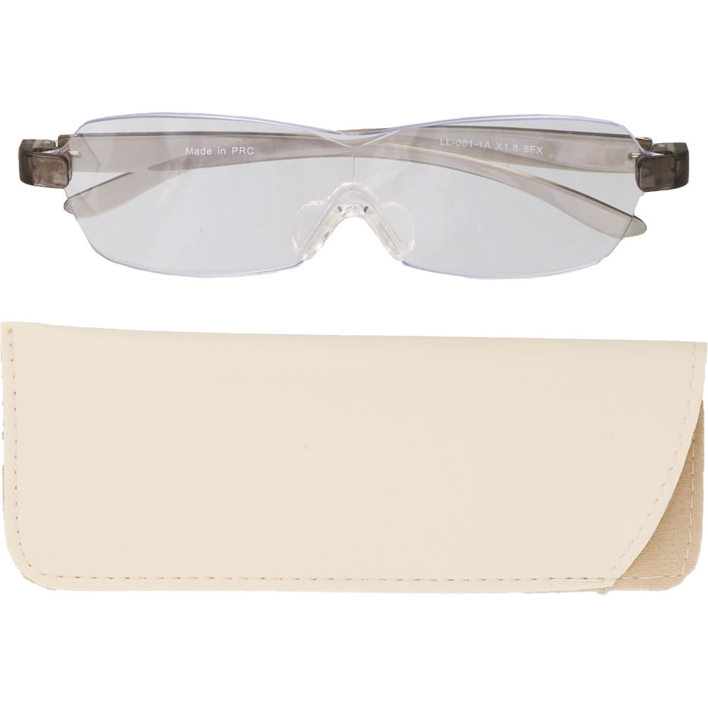 コンパクトルーペ ライトグレー １．８倍 １個 エニックス