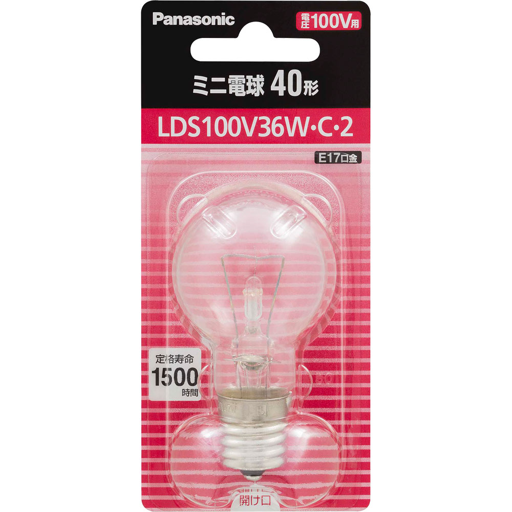 ミニ電球 ＬＤＳ１００Ｖ３６ＷＣ２ パナソニック