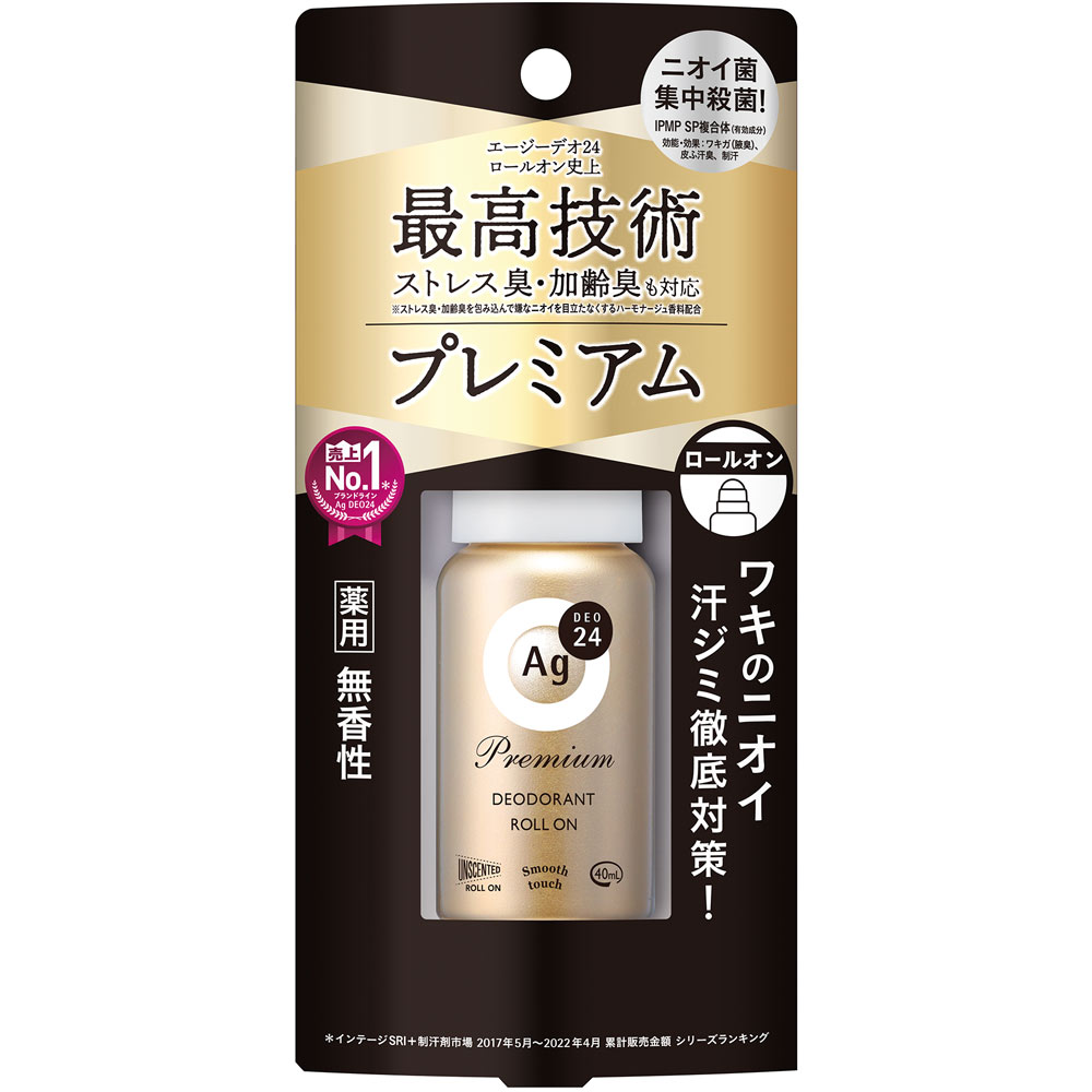 エージーデオ２４ プレミアムデオドラントロールオン（無香性） ４０ｍｌ ファイントゥデイ (医薬部外品)