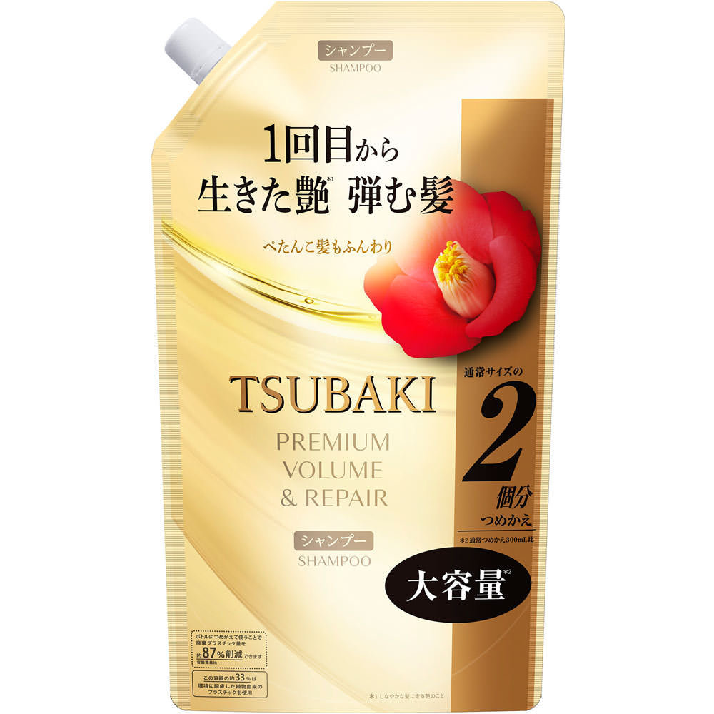 ＴＳＵＢＡＫＩ　プレミアム　ボリューム＆リペア　シャンプー　大容量 ６００ｍＬ ファイントゥデイ