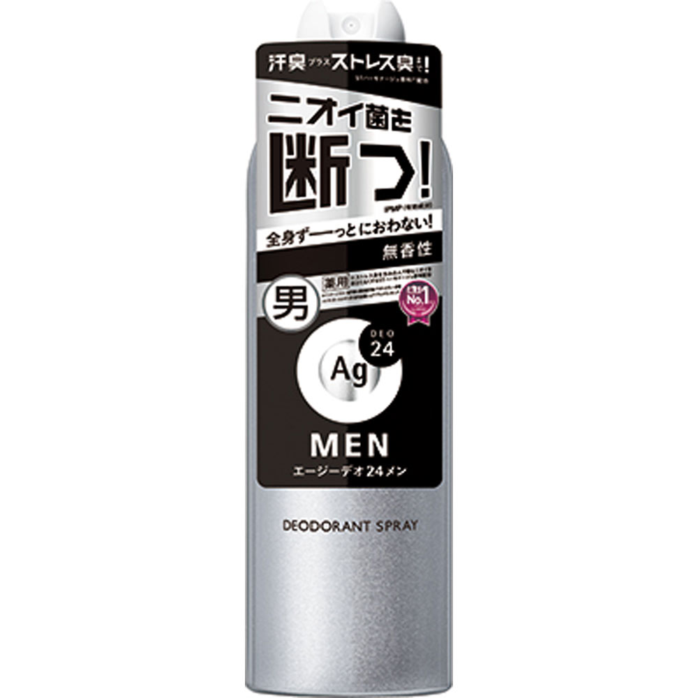エージーデオ２４メン　メンズデオドラントスプレー　Ｎ（無香性）ＬＬ（医薬部外品） １８０ｇ ファイントゥデイ (医薬部外品)