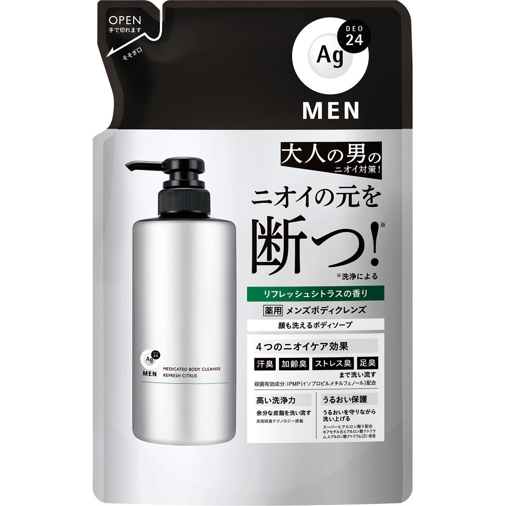 ＡＧデオ２４メン 薬用メンズボディクレンズ 詰替え ４２０ＭＬ ファイントゥデイ (医薬部外品)