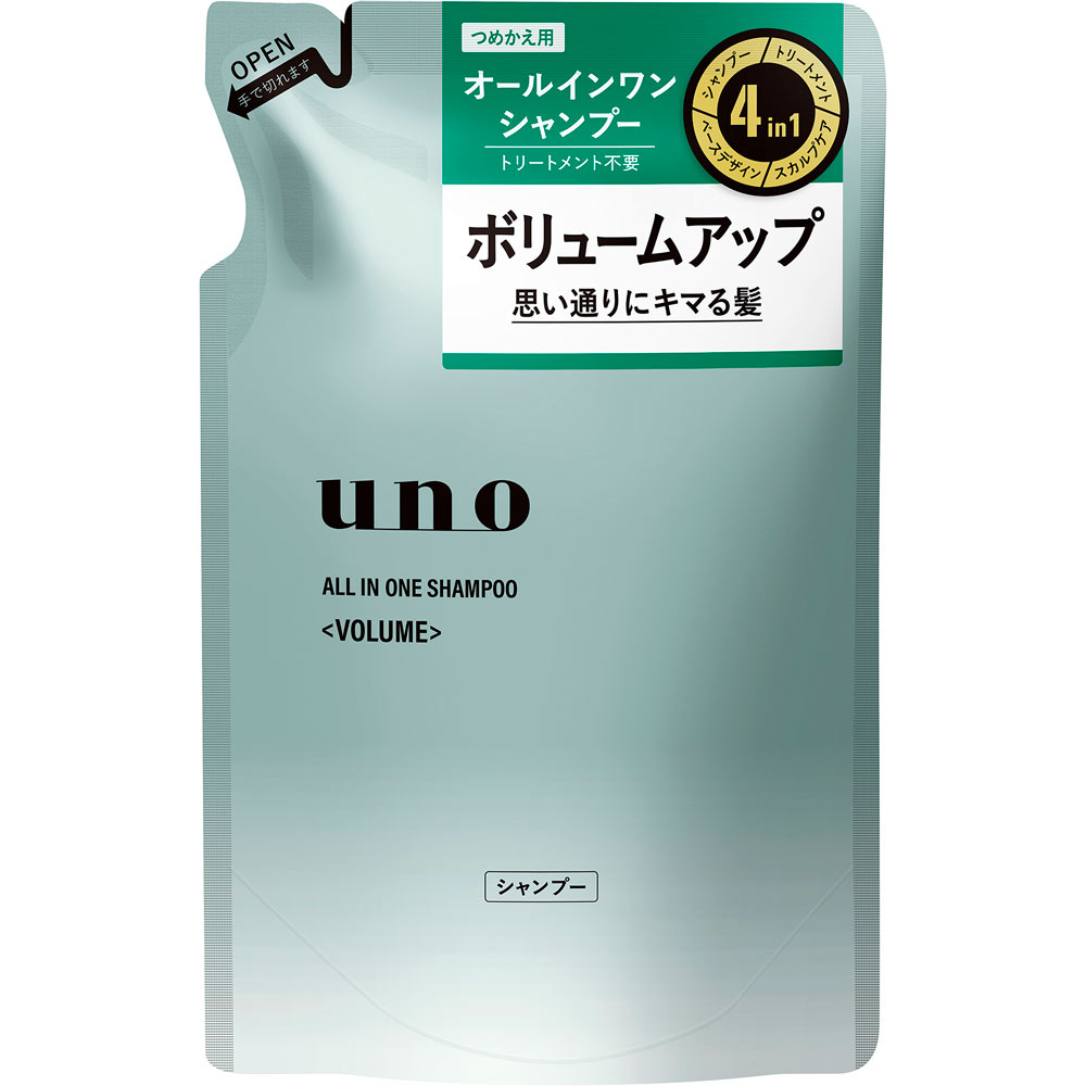 ウーノ　オールインワンシャンプー　ボリューム　詰替 ４８０ＭＬ ファイントゥデイ