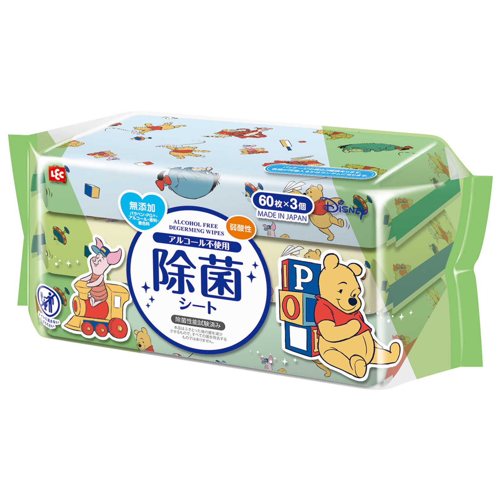 除菌シート くまのプーさん 60枚3P レック