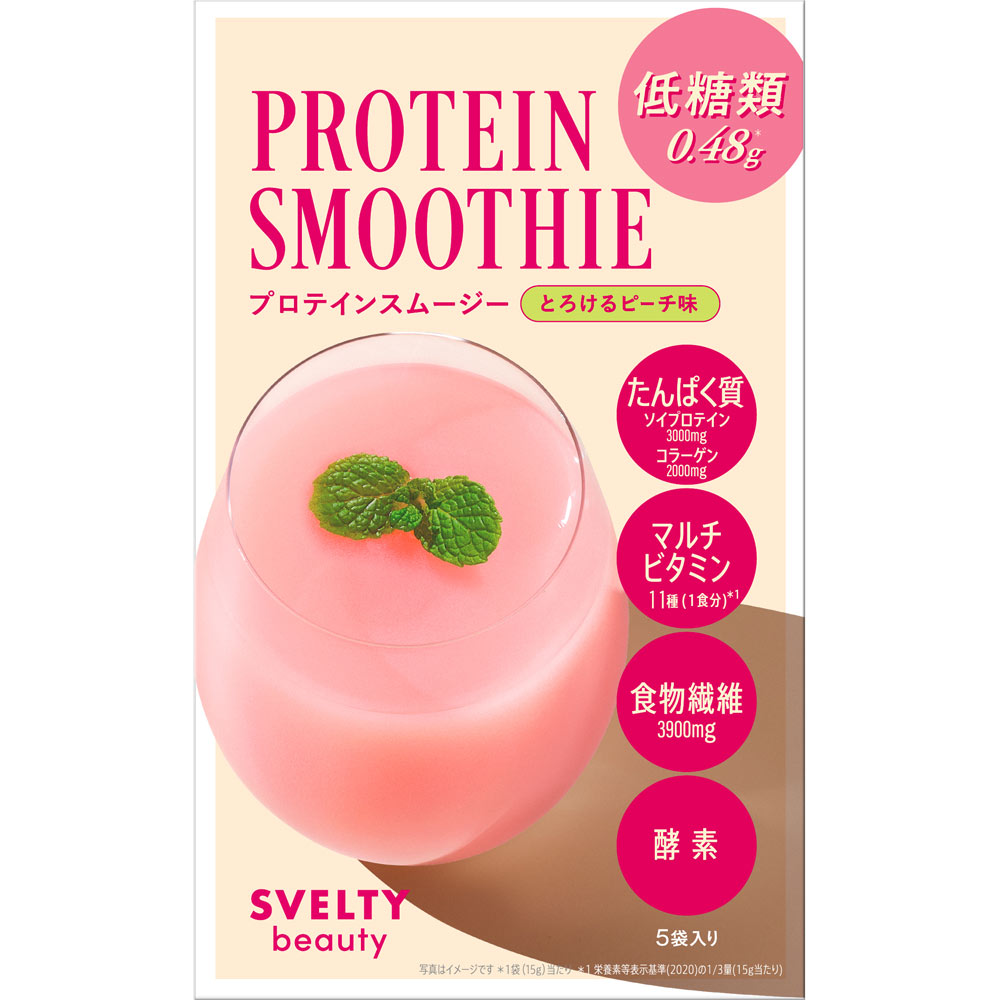 スベルティビューティー プロテインスムージー ピーチ １５ｇ×５ キューオーエル・ラボラトリーズ